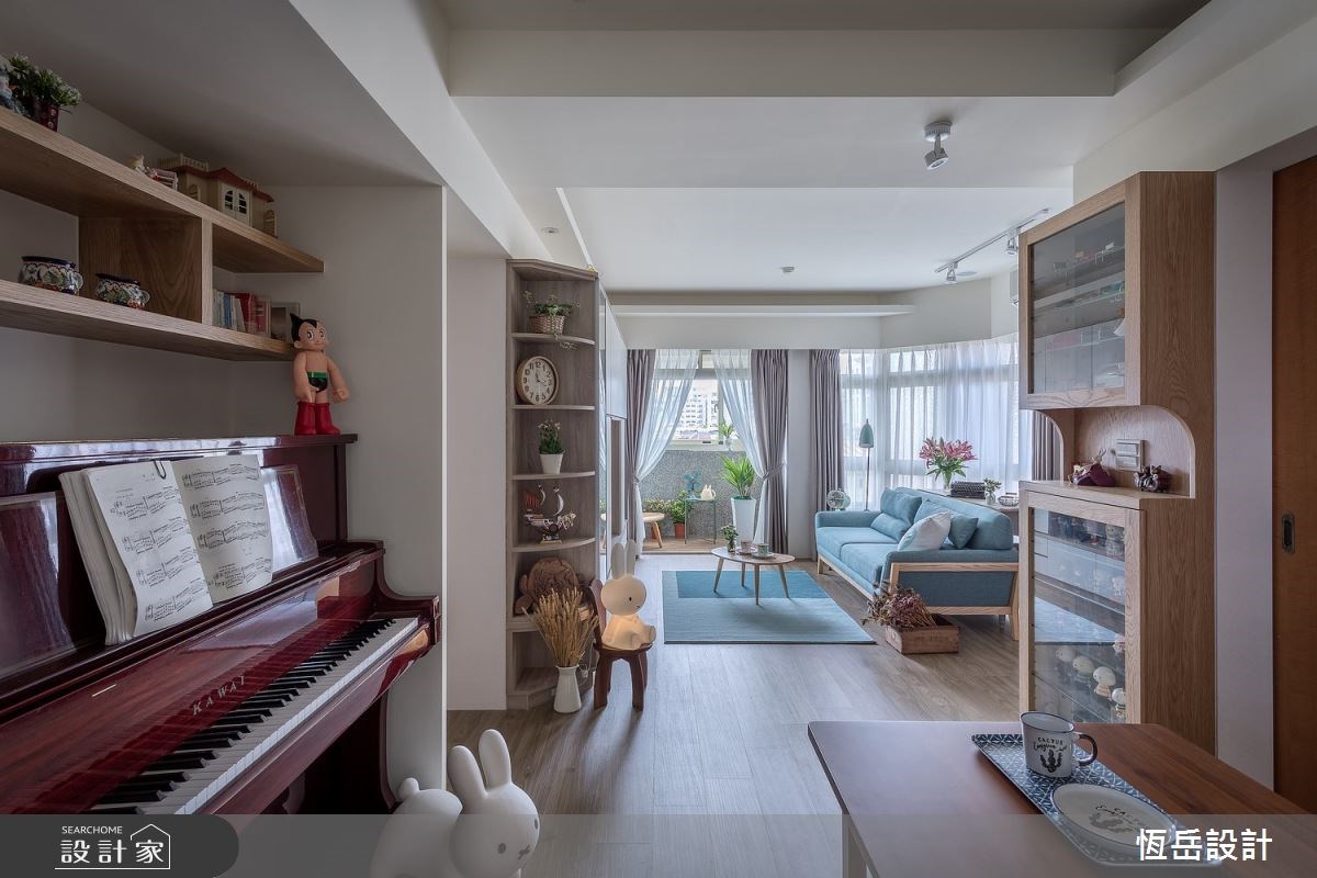 由老屋翻新的 23 坪住宅,融入北歐風和日式風格的溫潤