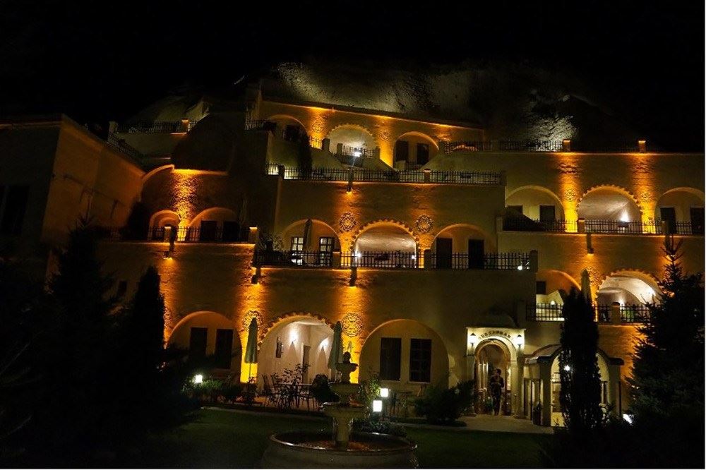 土耳其-卡帕多奇亞-洞穴旅店外觀。