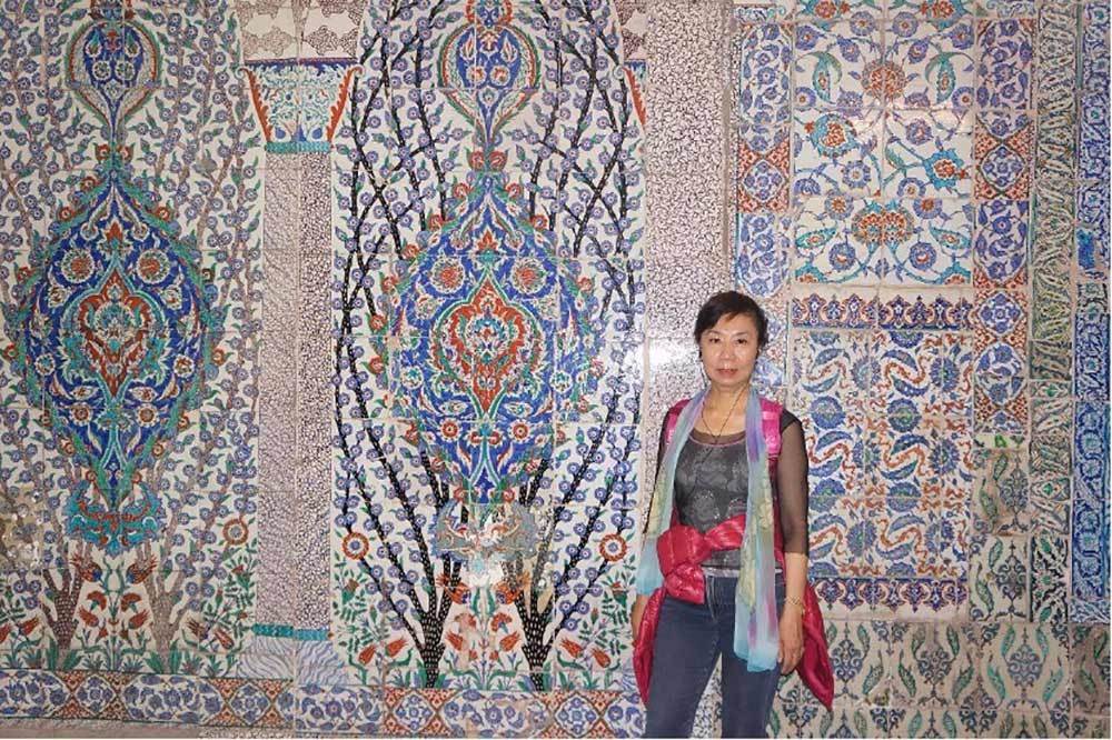 土耳其-美麗的磁磚牆。