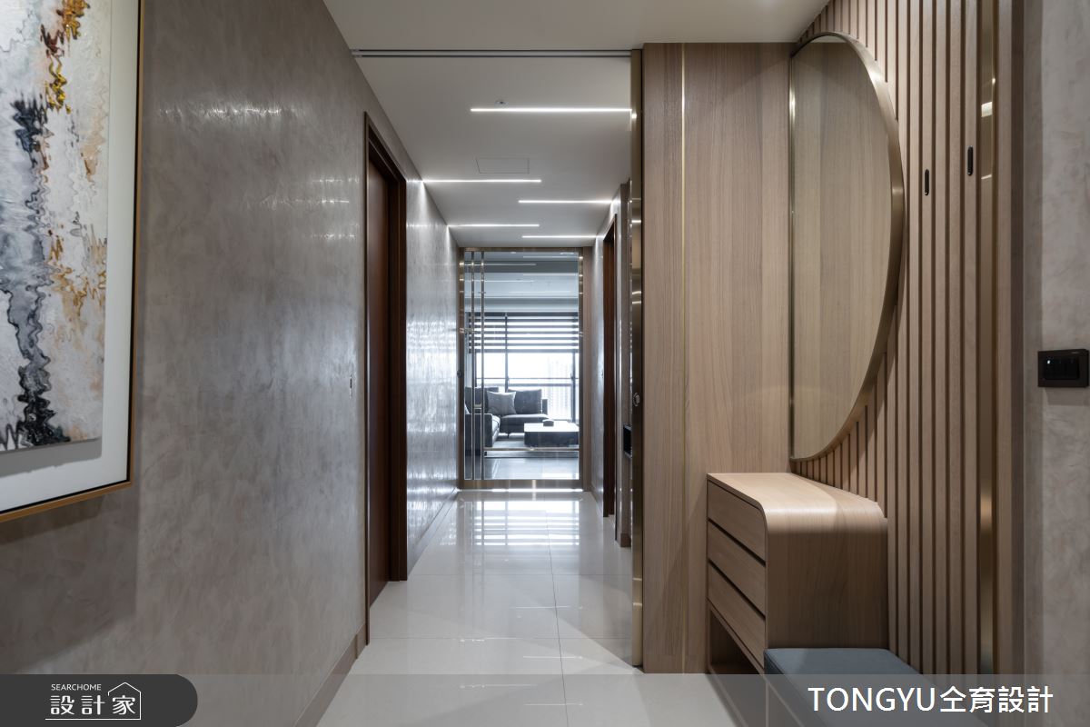 113 坪現代風百坪豪宅設計中,仝育設計團隊以療癒身