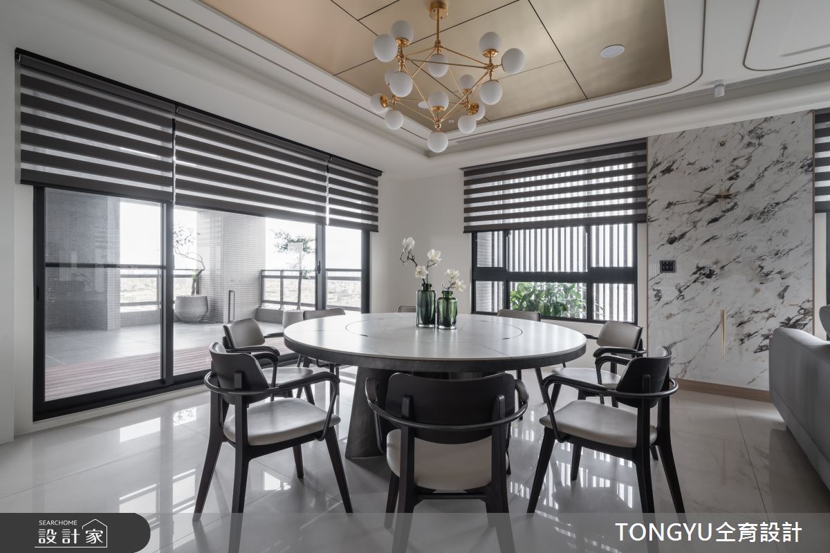 113 坪現代風百坪豪宅設計中,仝育設計團隊以療癒身