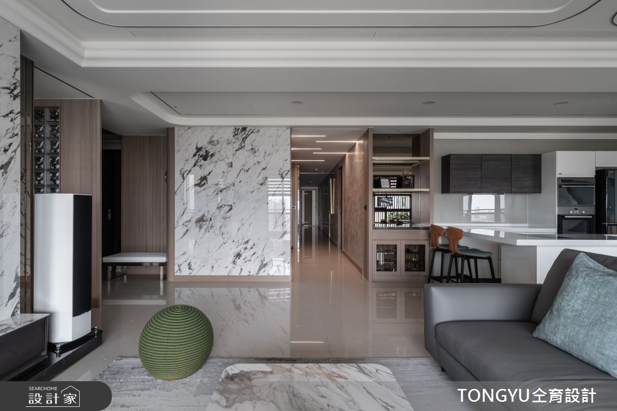 113 坪現代風百坪豪宅設計中,仝育設計團隊以療癒身