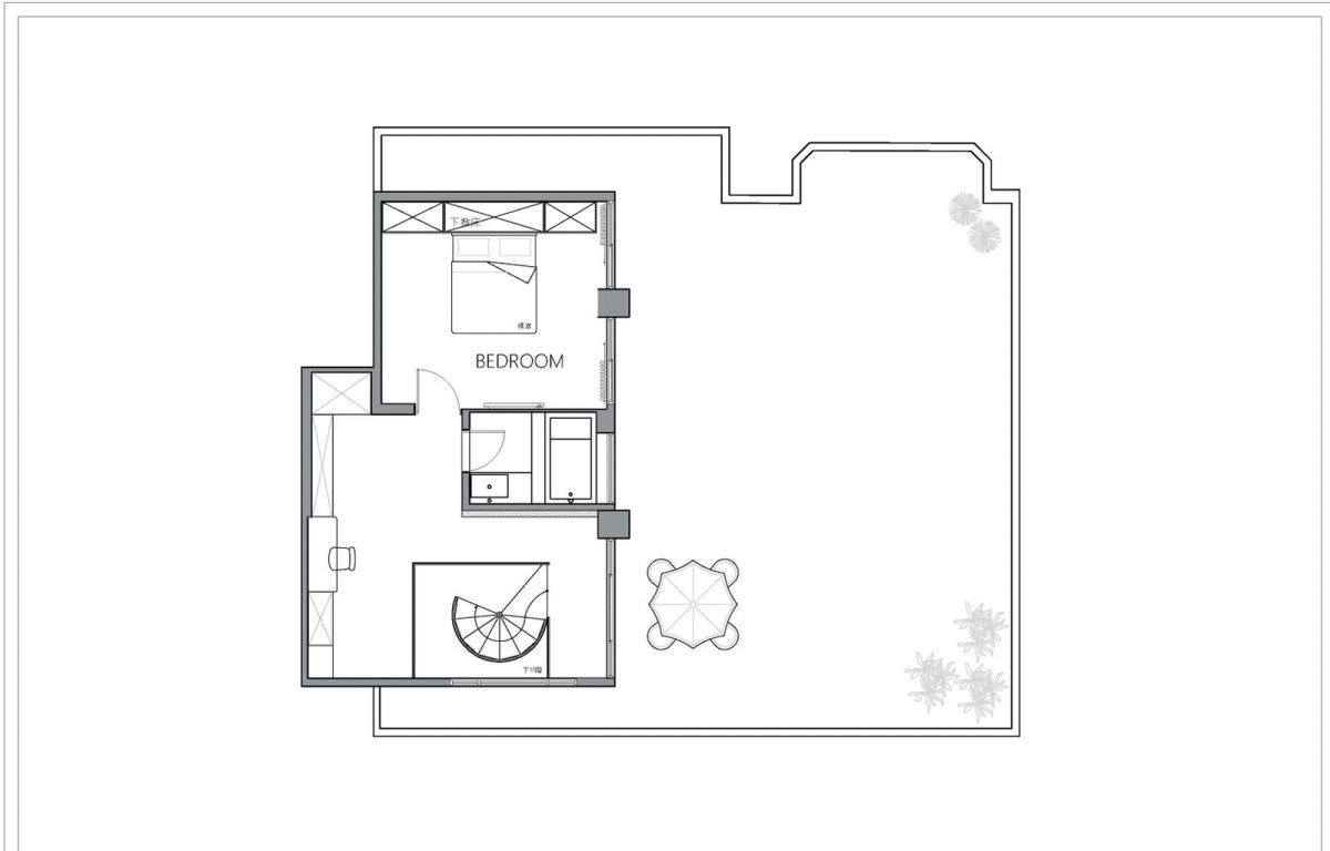 5F 平面圖提供_知域設計 X 一己空間制作。