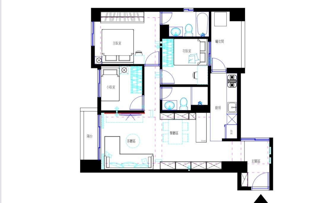 平面圖提供_采舍空間設計。