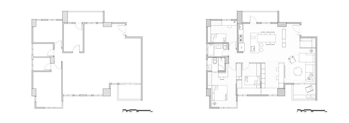 (Before + After)平面圖提供_新澄設計。