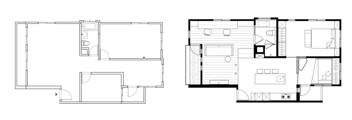 (Before + After)平面圖提供_新澄設計。