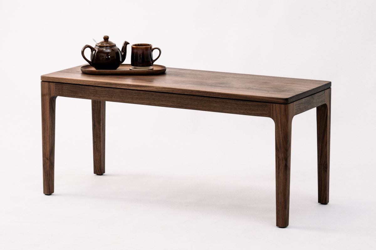 黑胡桃原木經典長凳 The Classic Wooden Bench - Black Walnut