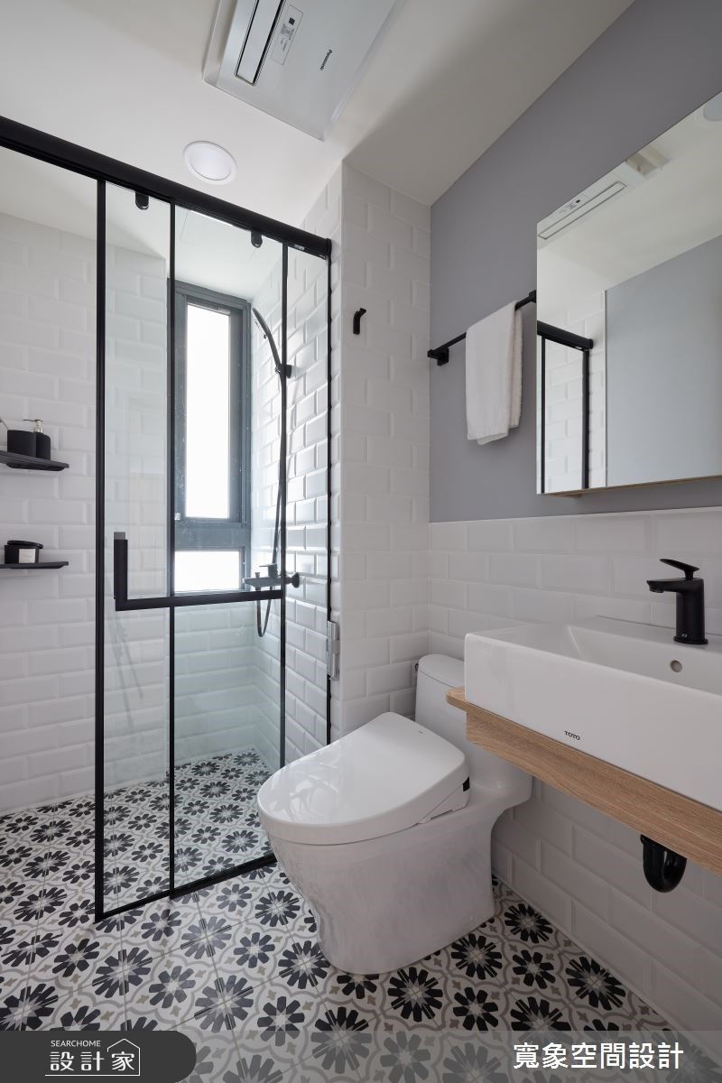 北歐風浴室設計tips-消光金屬02