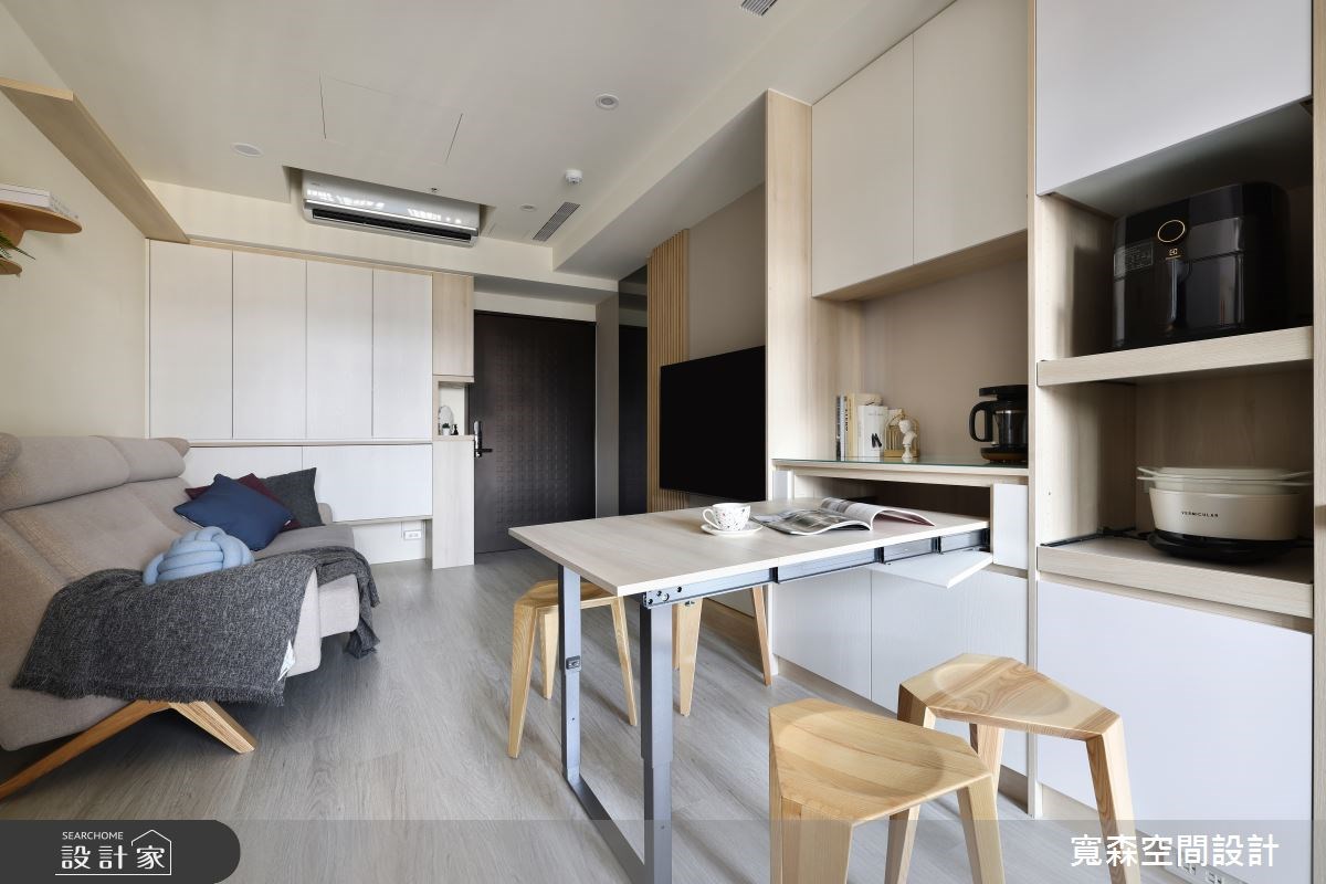 隱藏式餐桌櫃種類-伸縮式03