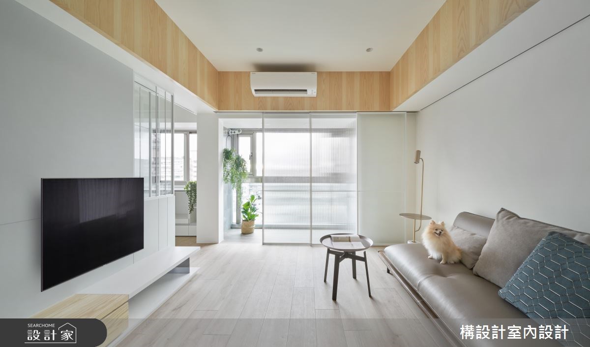 看完整客廳活動門案例圖庫