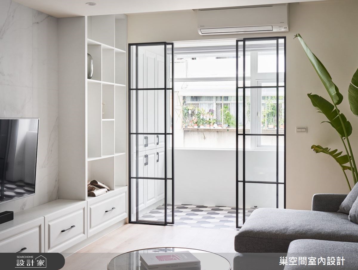 看完整客廳活動門案例圖庫