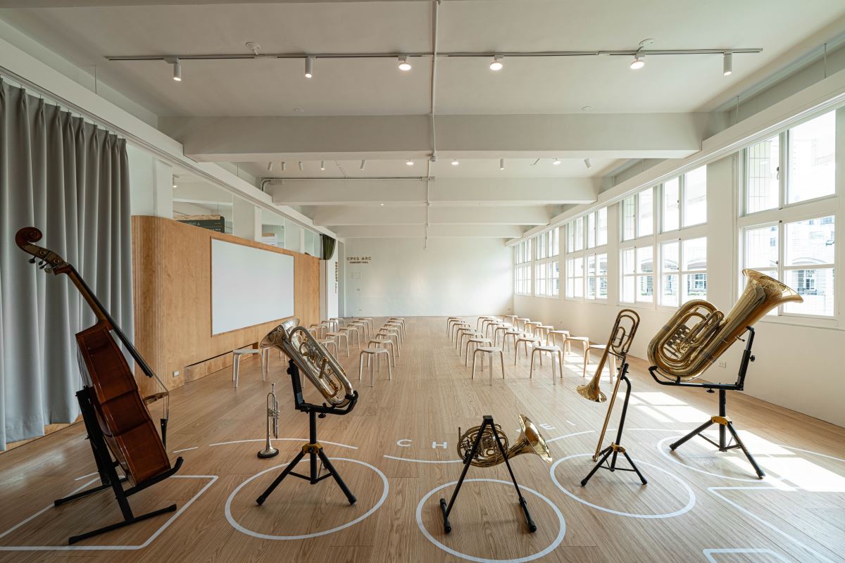 圖片提供：TINTA金邸獎2022年公共空間類/ 銀獎/ 福砌設計有限公司/學美．美學校園改造計畫—嘉北ARC音樂廳