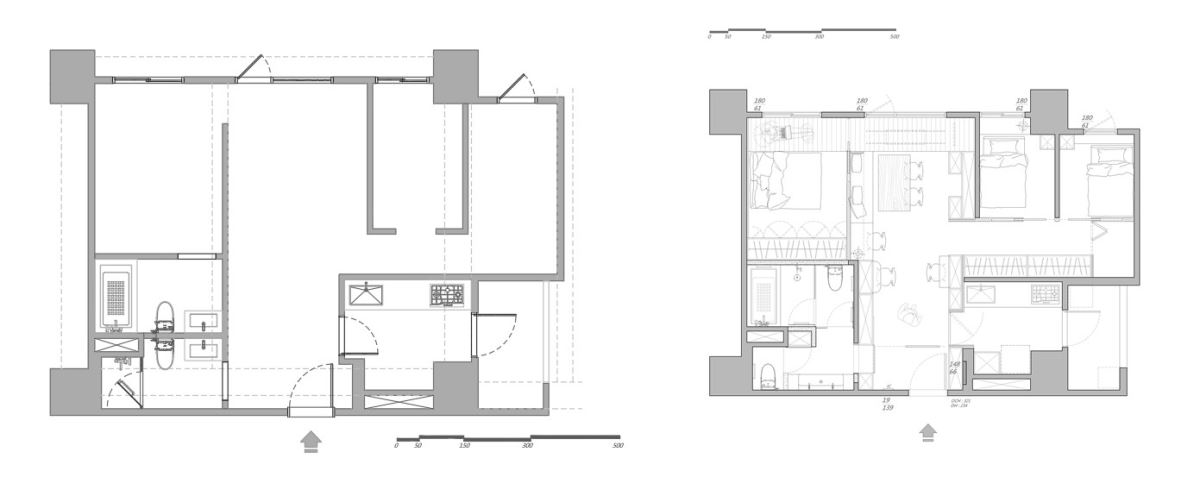 (Before+After)平面圖提供_禾光室內裝修設計。