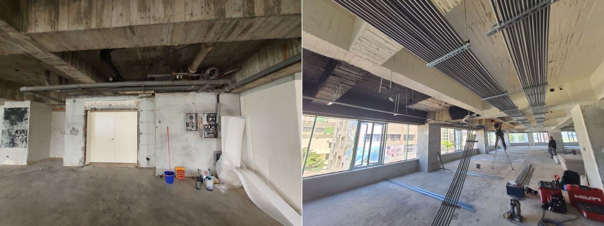 汰換超過使用年限的電壓設備、管線,以走明管的手法便於日後維修。