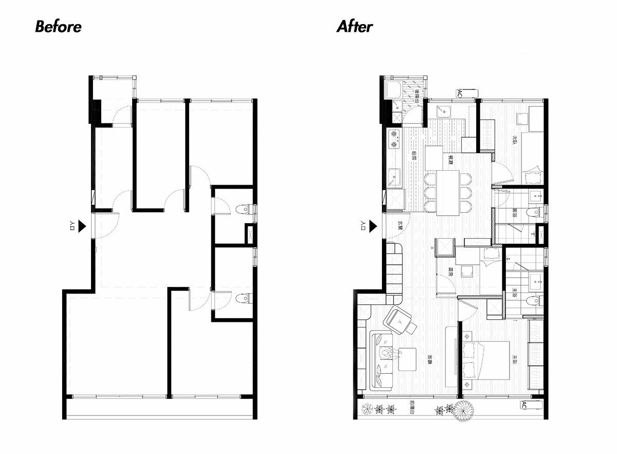 (Before+After)平面圖提供_文儀設計。