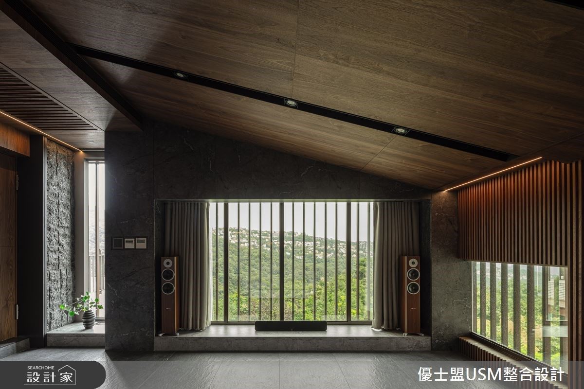 回歸禪風的交誼空間,創造全家人絕佳的視聽饗宴。