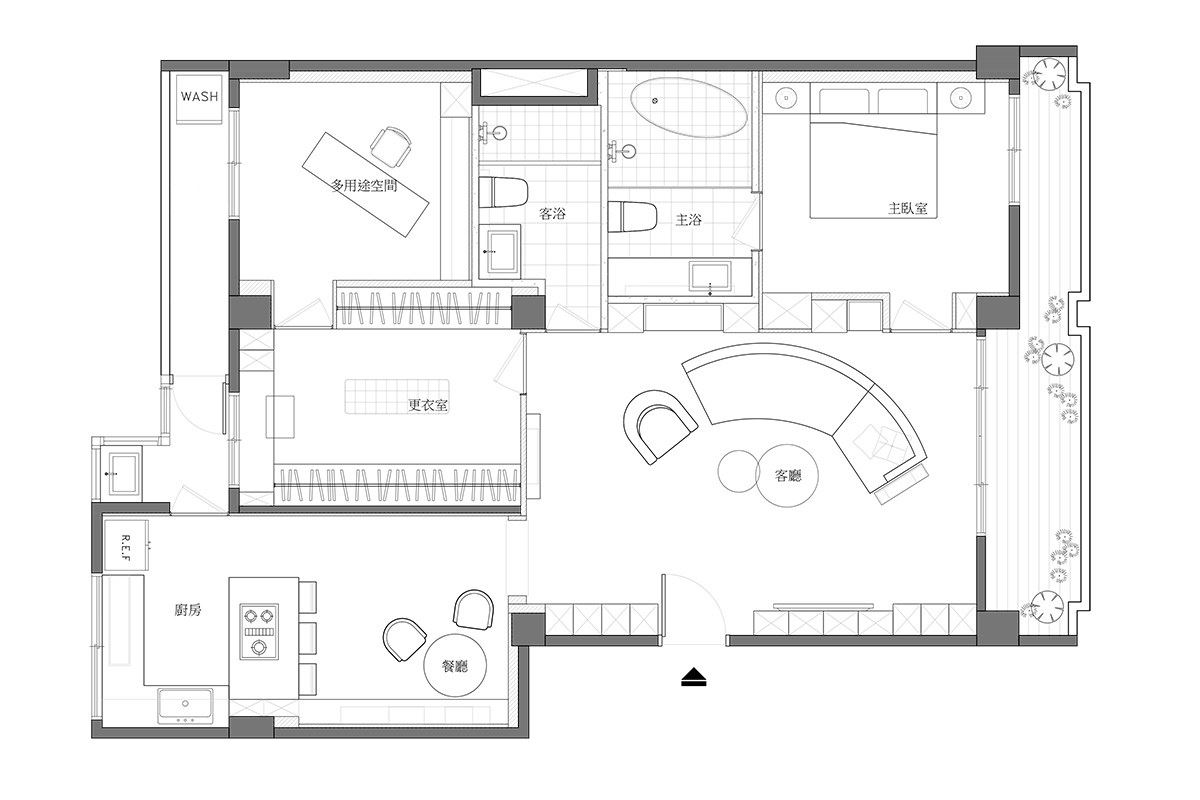平面圖提供_及境空間設計。