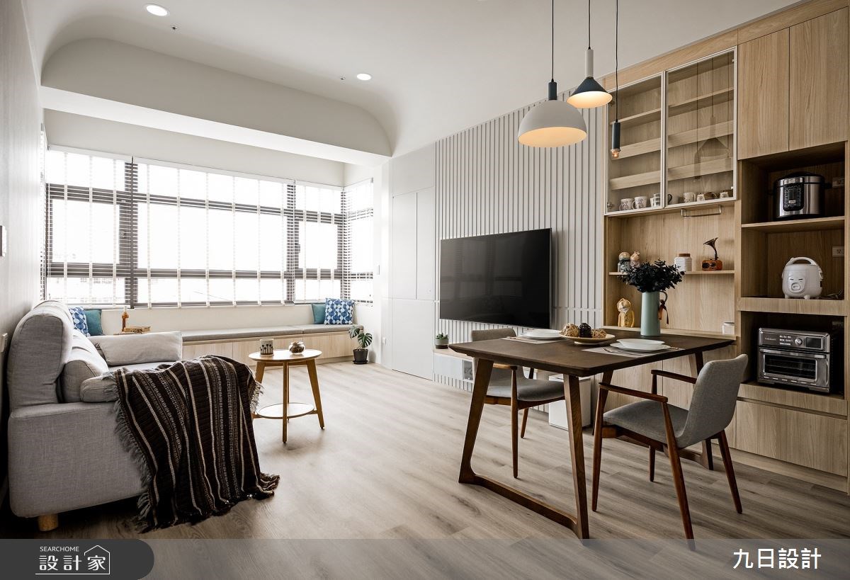 25坪新成屋運用SPC石塑地板營造北歐風