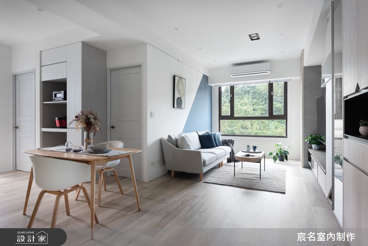 30坪新成屋運用SPC地板營造簡約風居家