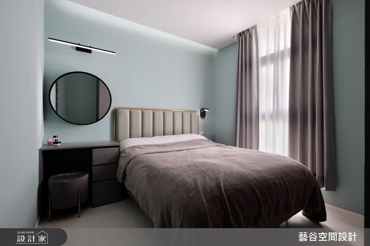 18坪新成屋運用SPC地板營造混搭風居家