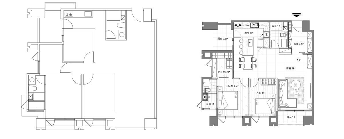 (Before+After)平面圖提供_銘家室內設計。