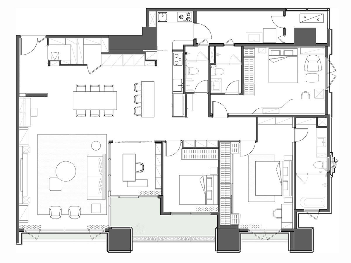 平面圖提供_YHS DESIGN設計事業。