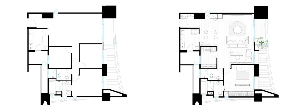 (Before+After)平面圖提供_築青室內裝修有限公司。