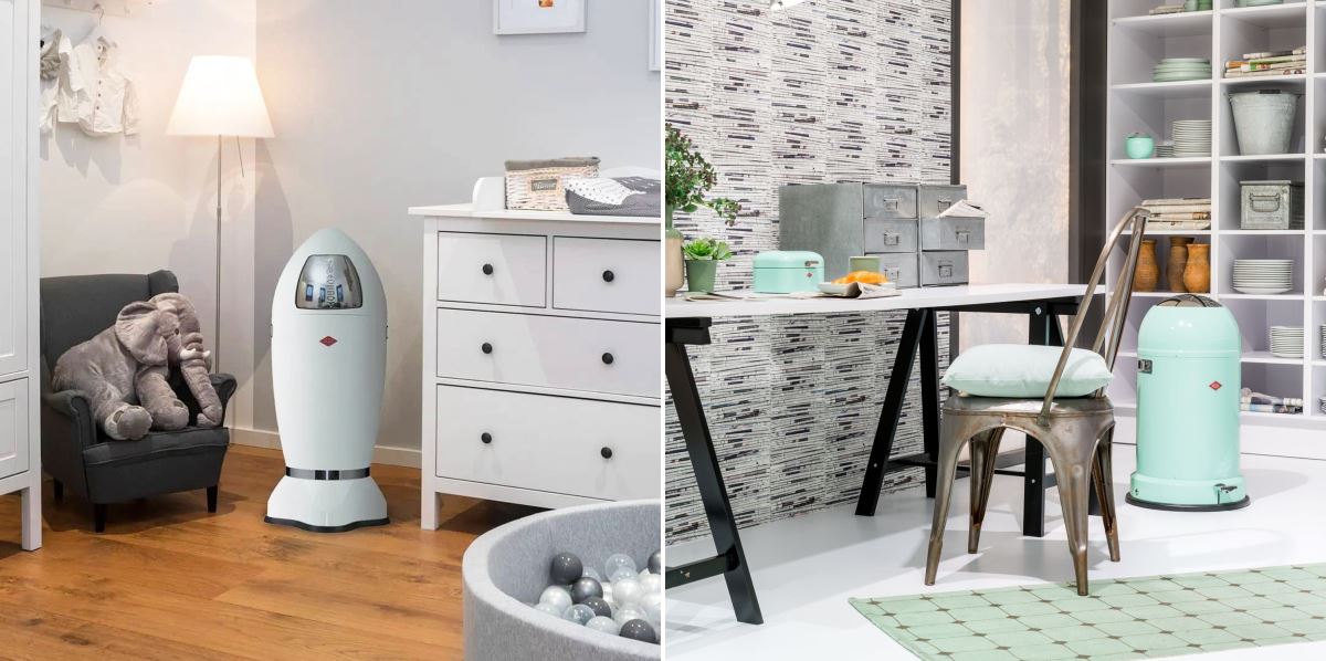 德國 WESCO 火箭造型美型垃圾桶、儲物桶以經典金屬工藝與卓越品質聞名,繽紛時尚的外型是點綴居家空間的最棒選擇