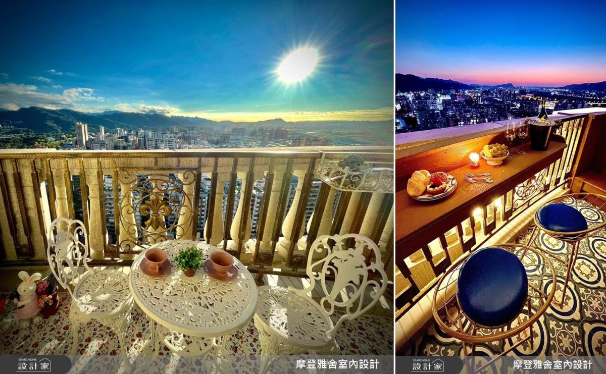 熱愛西班牙元素卻又想低調的你,不妨為自己打造夢幻露臺;選用圖案對襯鮮明與複疊細碎的進口花磚能分別創造熱情大器與細緻清爽的視覺感受。