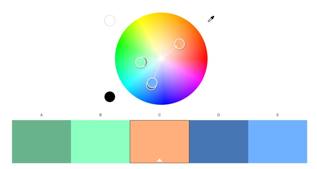 圖片擷取自 Adobe 色輪調色盤