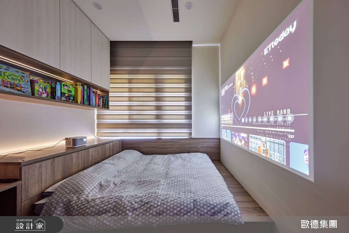 柯以柔最滿意的兒童房,空間 2 坪多收納 100 分,成了和孩子共享天倫之樂的甜蜜小窩。