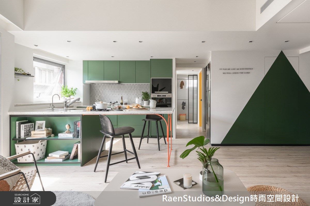 看更多綠色室內設計圖片