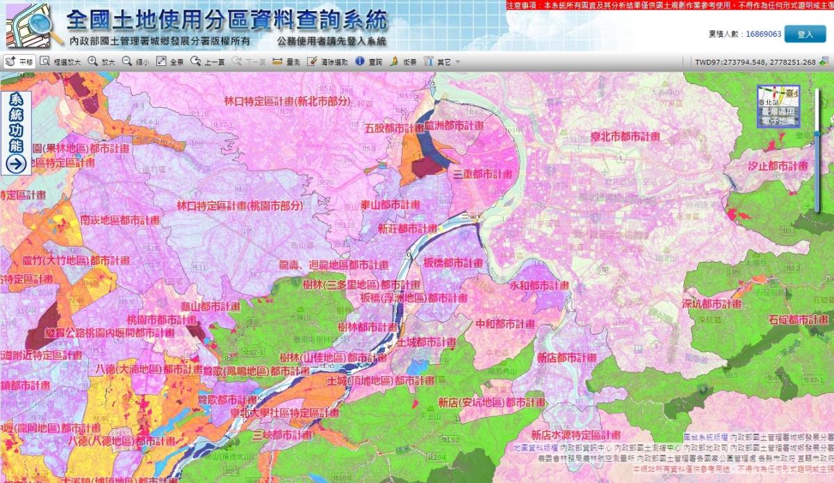 圖片來源_全國土地使用分區資料查詢系統