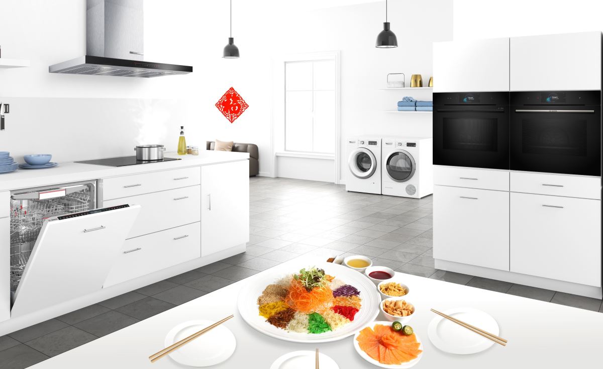 德國百年家電領導品牌 BOSCH 帶來多道「龍年好運吉祥菜」,結合新 8 系列極緻黑智慧廚電的蒸煮、烘烤等功能,讓歐系家電也能完美呈現中式料理的美味精隨!