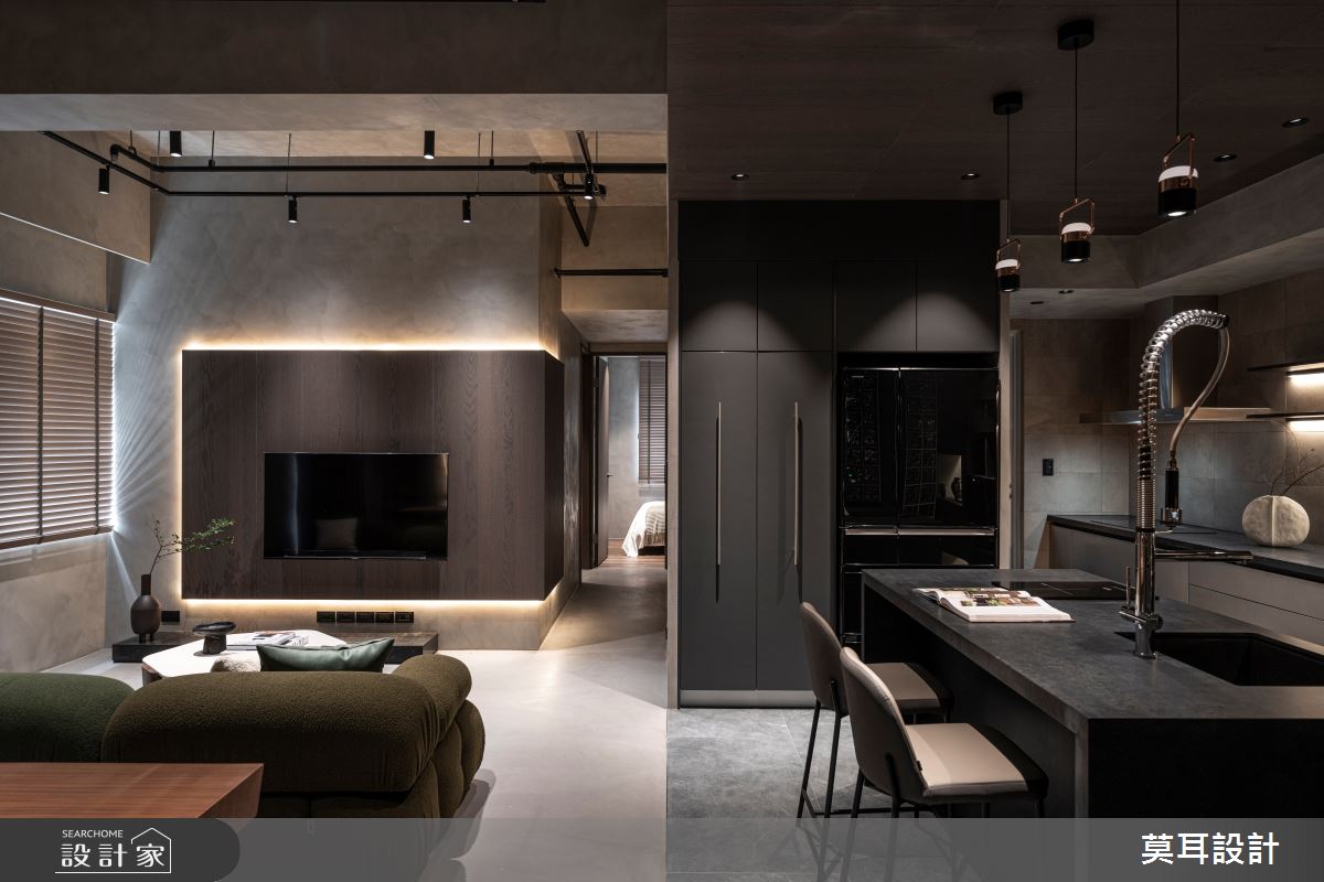 公共空間採全開放式,與好友的互動無死角,亦是本案強調的另一大主軸。