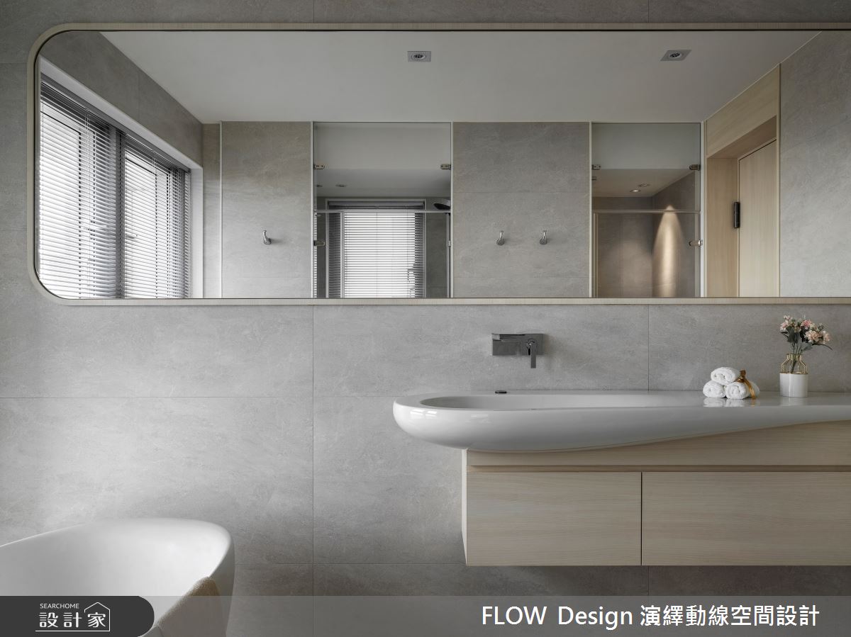 公領域的曲線與不規則語彙延續至私領域,為空間染上一層詩意,享受獨特生活情懷。