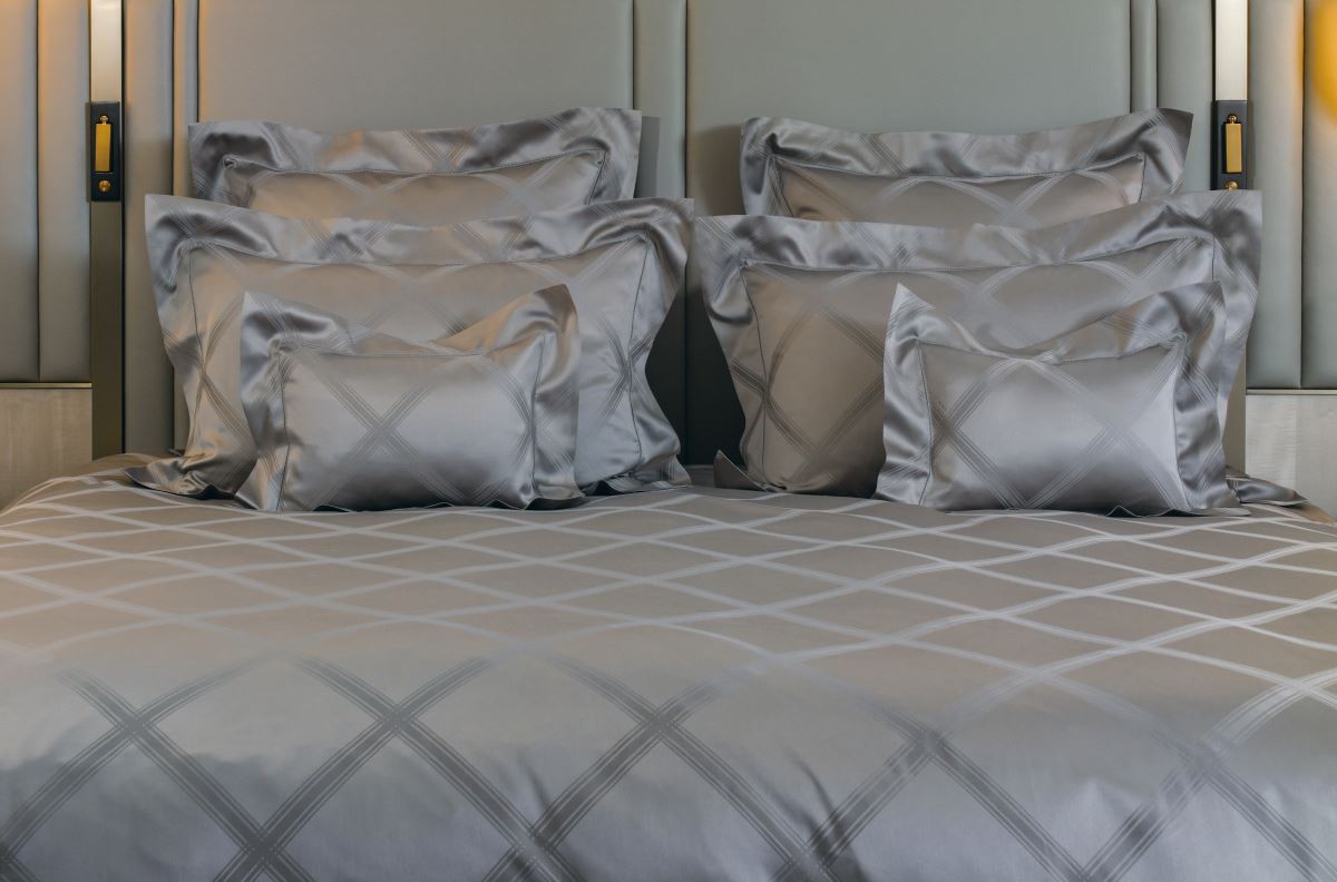 KUAN’S LIVING | 世紀永恆Eterno 義大利原裝 Angel Skin GIZA 45埃及超長纖棉  緹花寢飾  雙人四件式 售價$173,600