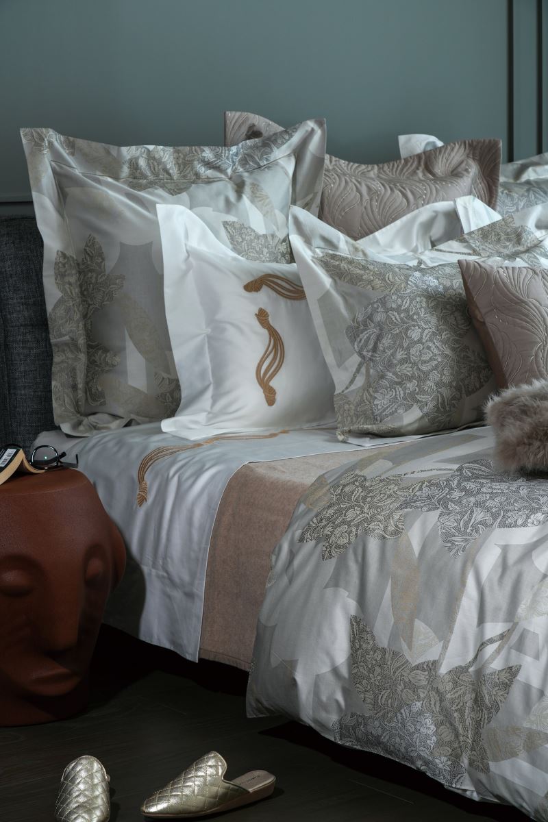 PUR by KUAN’S | 蒔光映影 Vanessa 義大利原裝GIZA埃及長纖棉  500TC緹花寢飾  雙人四件式 售價$61,600