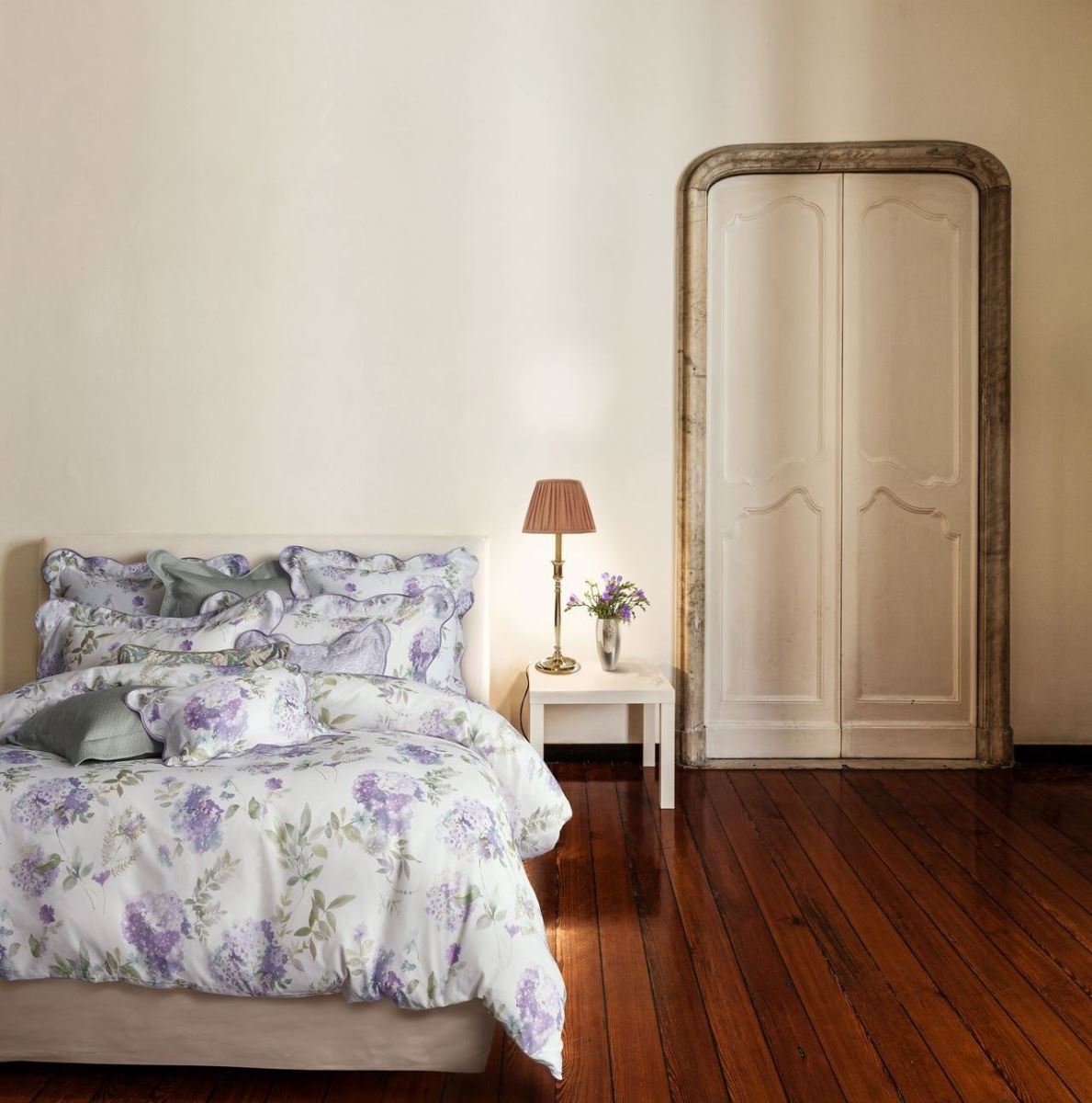 PUR 紫漾花季 Lavanda  義大利華爾天使紗  GIZA埃及超長纖棉 印花寢飾  雙人四件式  週慶價29,800元