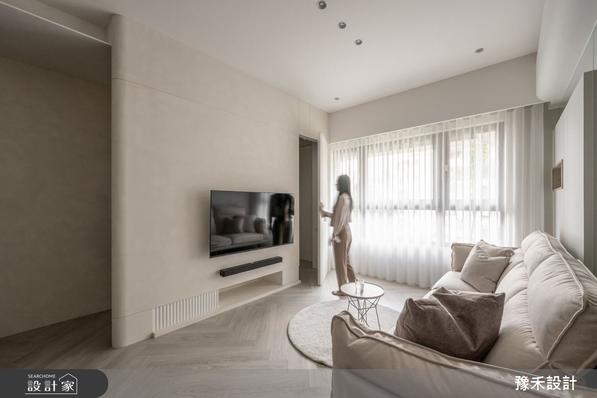 通透的採光配合米灰基調猶如暖陽初現,展開一天的生活的「旭曲」。