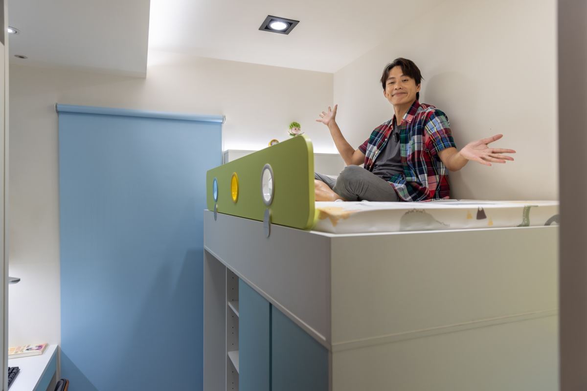 歐德集團為藝人黃鐙輝兒子黃尚好打造充滿童趣的兒童房,已成為他們社區孩子最受歡迎的遊樂空間。