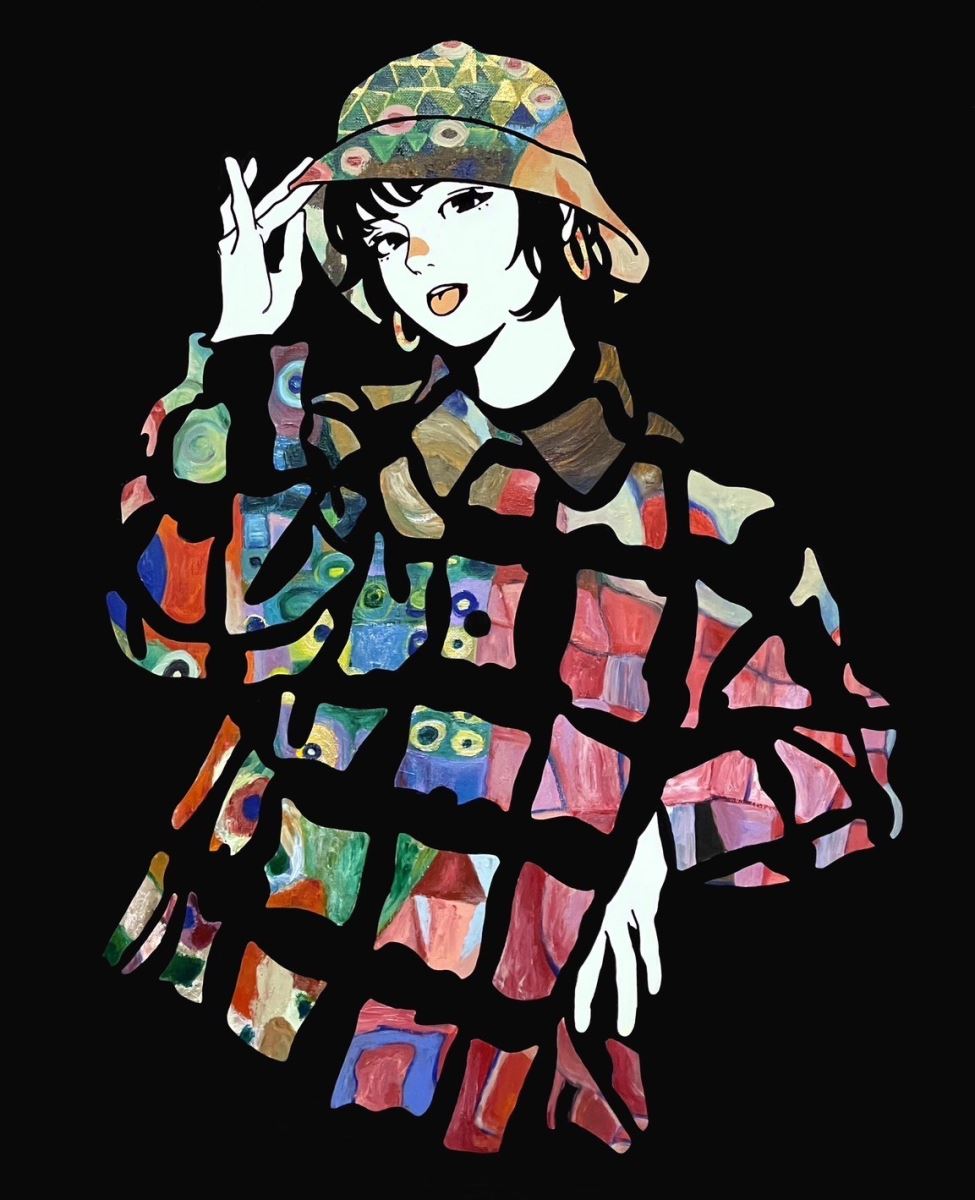 Narcolepsy1999_《春霞/Spring haze》_丙烯酸画布 _ Acrylic on Canvas_65.2 × 53 ×2.2  cm_2024