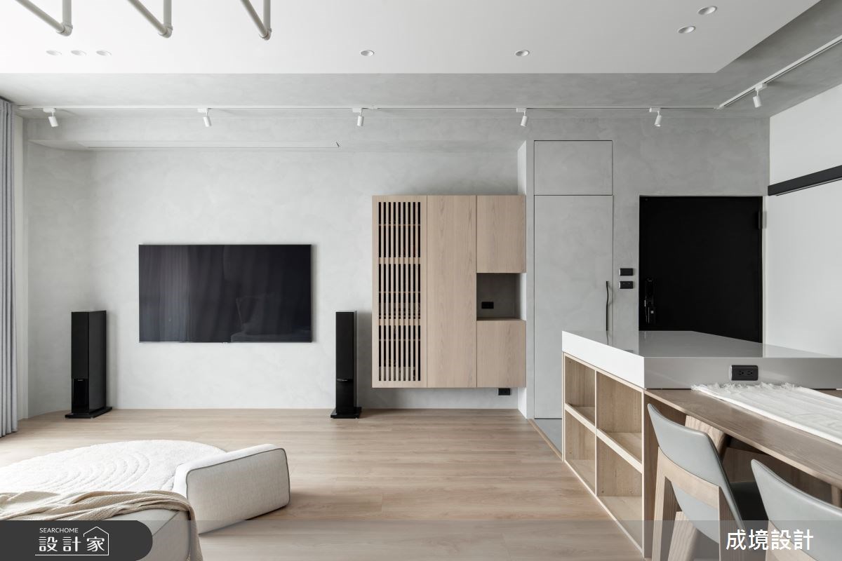 看更多側牆電視櫃設計美圖