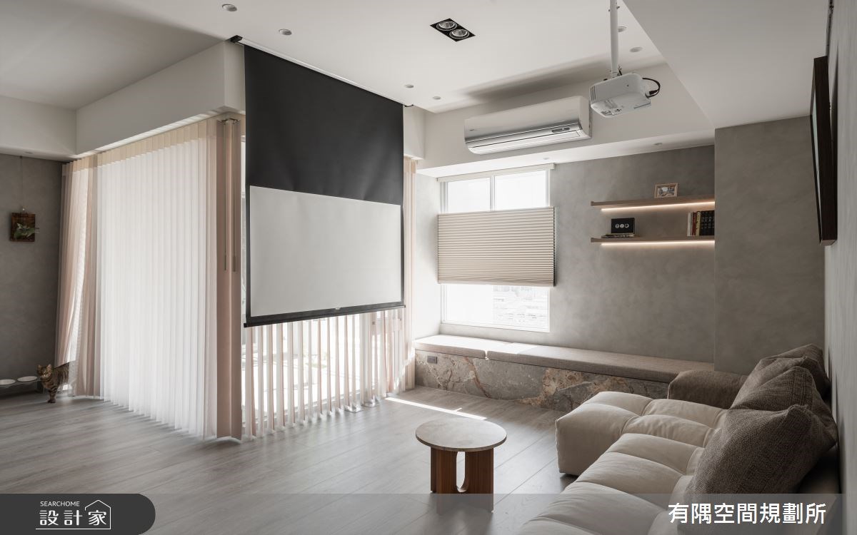 看更多投影布幕電視牆設計美圖