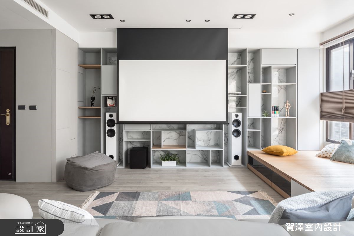 看更多投影布幕電視牆設計美圖