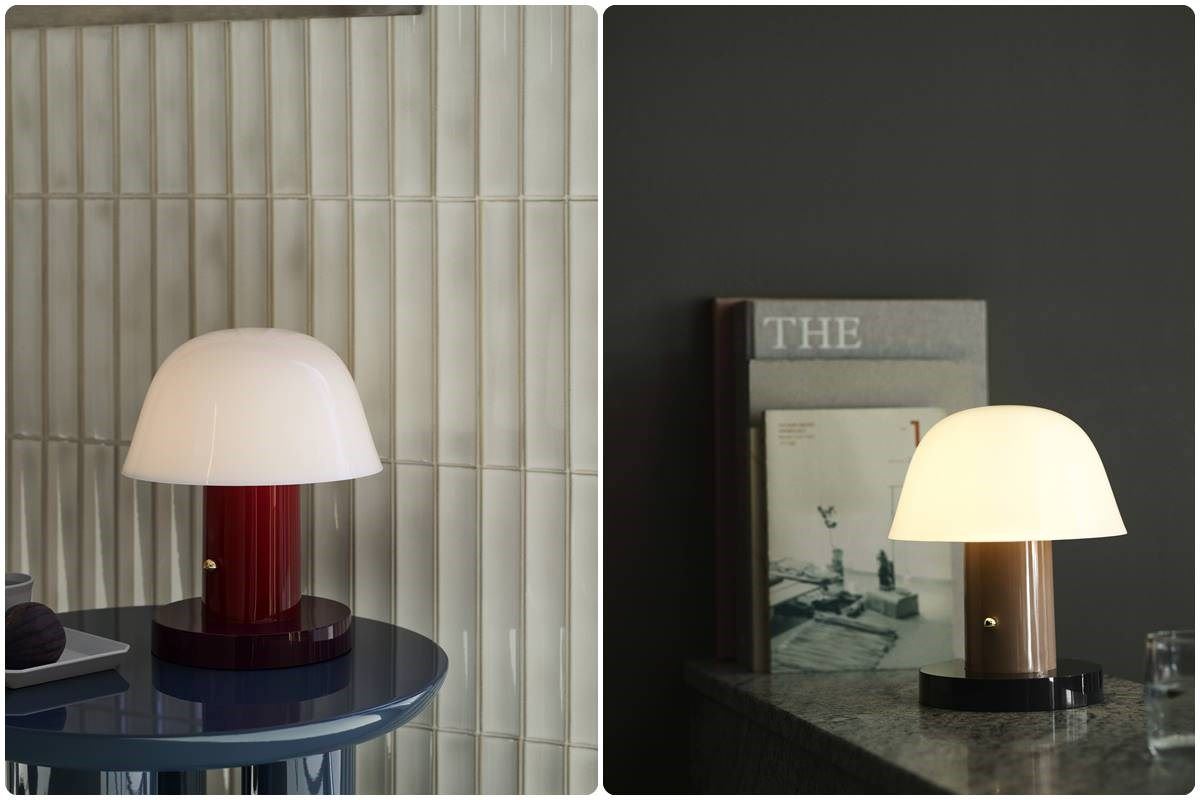 丹麥 &Tradition Setago JH27 無線桌燈|顏色選擇:落日靛藍、裸米森綠、莓果曙光|售價 $5,500