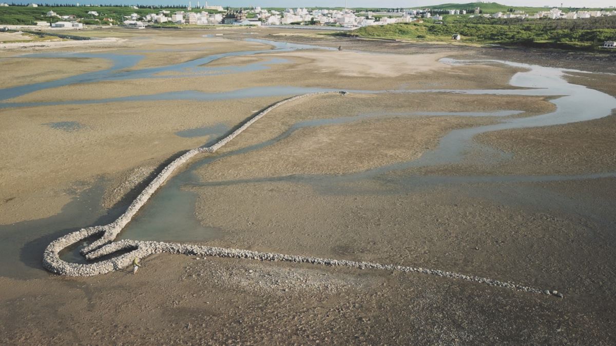 紅羅村滬仔頭石滬。(離島出走 提供)