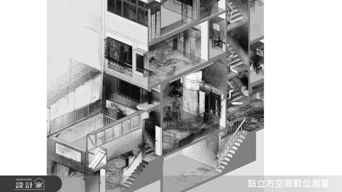 測繪案例：透天案點雲圖（點立方提供）