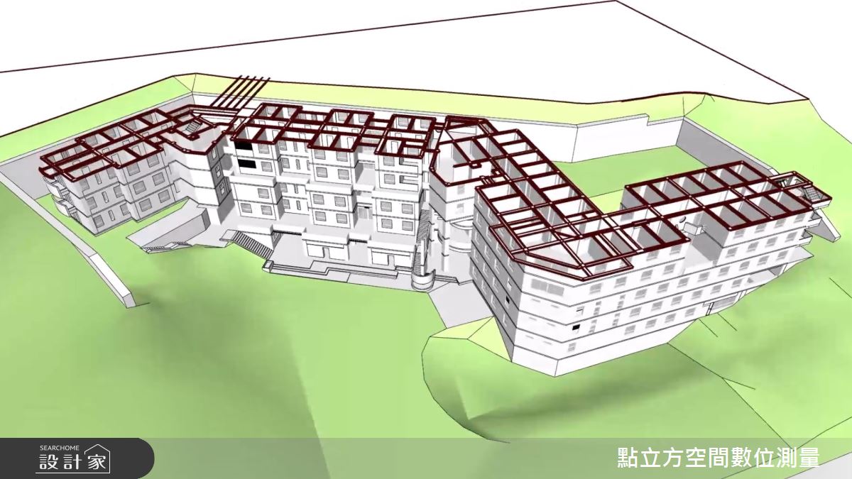 測繪案例：大學宿舍（點立方提供）