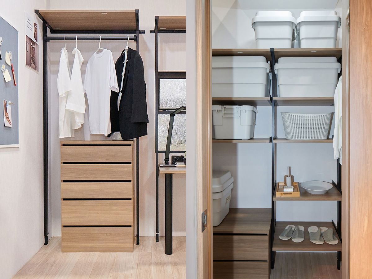 I-Shelf 收納櫃可以當作衣櫃、儲物櫃,要不要加門片都行,能快速因應育兒家庭需求的不斷改變。